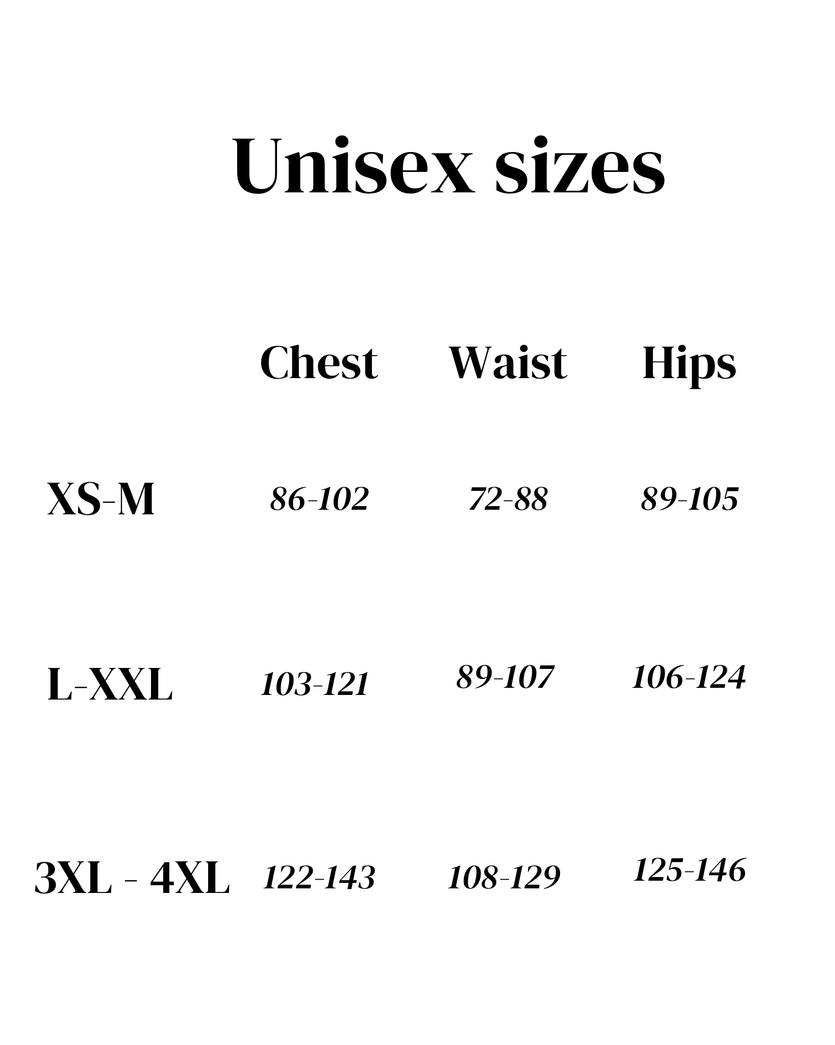 Unisex yhdistetty